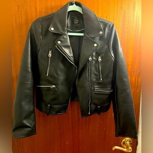 Zara Trafaluc Fuax Leather Jacket